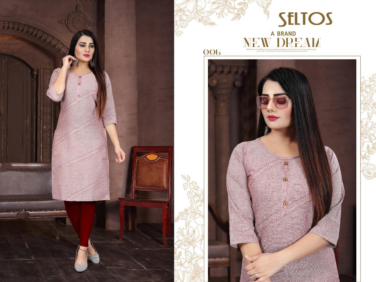 Aagya Seltos Latest Fancy Designer Casual Wear Kurti Collection
